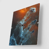 中赤外創造の柱。 スクエア壁時計 (傾斜)