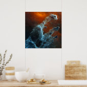 中赤外創造の柱。 ポスター (キッチン)