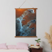 中赤外創造の柱。 吊り下げ型タペストリー (寝室)