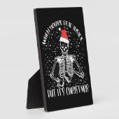中身が枯れててもクリスマスシーズンだからね フォトプラーク (側面)