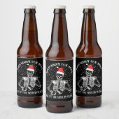 中身が枯れててもクリスマスシーズン ビールラベル (ボトル)