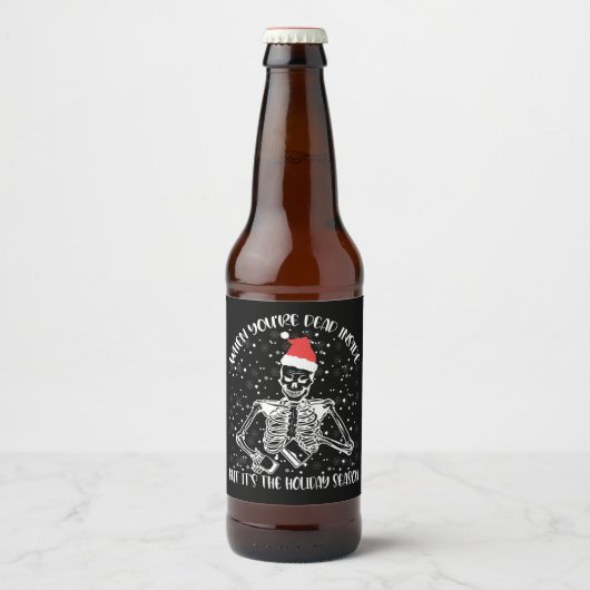 中身が枯れててもクリスマスシーズン ビールラベル (正面)