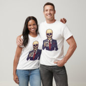 中身が死んだドクロ � 面白い平日のスケルトン Tシャツ (ユニセックス)