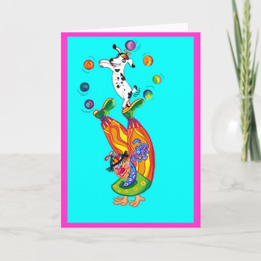 中身が空っぽのピエロ カード (正面)