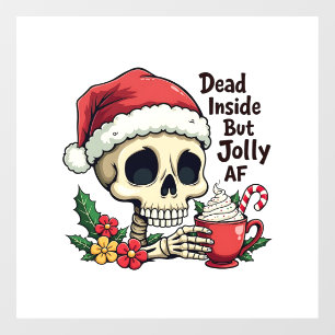 中身は死んでいるけど超陽気なホットココアラテ クリスマスドクロ ウィンドウサイン
