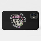 中身は死んでるけどイースターだ Skull コーヒー たまご Case-Mate iPhoneケース (裏面(横))