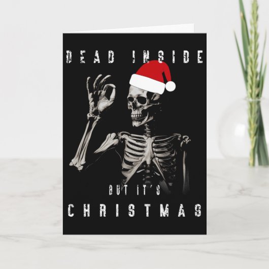 中身は死んでるけどクリスマスだからね  カード (正面)