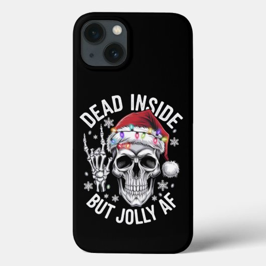 中身は死んでるけど楽しいAFクリスマスギフト スケルトン Case-Mate iPhoneケース (裏面)