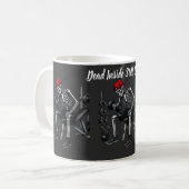 中身は死んでるけど筋トレは続ける コーヒーマグカップ (正面左)