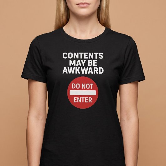 中身は気まずいかも Tシャツ