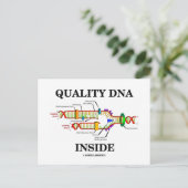 中身は質の高いDNA (DNA複製) ポストカード (スタンド正面)