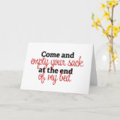 中身をぶちまけろ - 失礼なクリスマスカード カード (黄色い花)