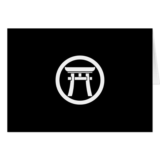 中輪に鳥居 (正面横)