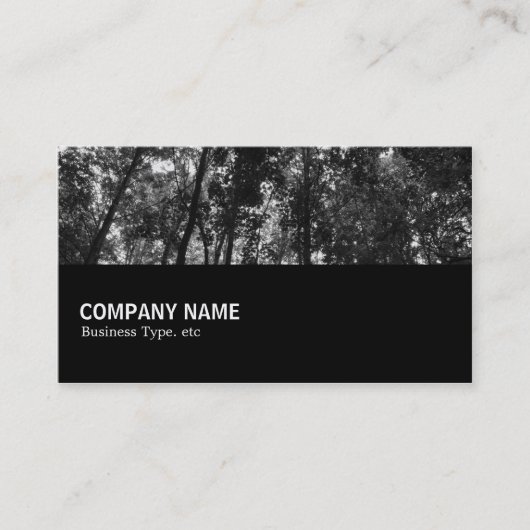 中途半端0101 - Woodland Canopy 01 BW 名刺 (正面)