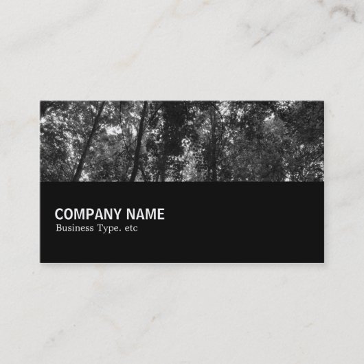 中途半端0102 - Woodland Canopy 02 BW 名刺 (正面)