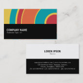 中途半端0118 – 円カラフル05 名刺 (正面/裏面)