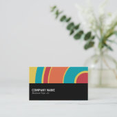 中途半端0118 – 円カラフル05 名刺 (スタンド正面)