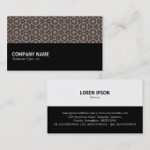 中途半端0132 – 幾何学模様010 名刺 (正面/裏面)