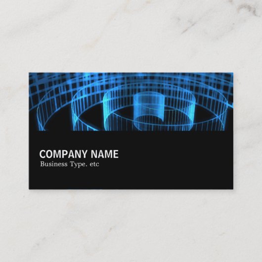 中途半端028 – 青い緩和曲線 名刺 (正面)