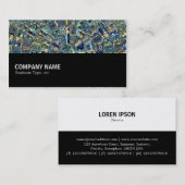 中途半端034 – 青い抽象芸術池 名刺 (正面/裏面)