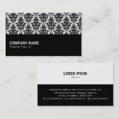 中途半端052 – ダマスクパターン 名刺 (正面/裏面)