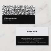 中途半端05 -抽象芸術ネットワーク 名刺 (正面/裏面)