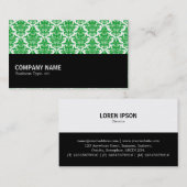 中途半端064 – グラスグリーンダマスク 名刺 (正面/裏面)