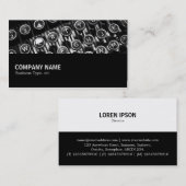 中途半端082 -ヴィンテージタイプライター 名刺 (正面/裏面)