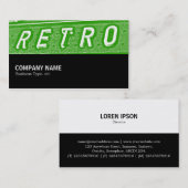中途半端093 -レトロは緑02 名刺 (正面/裏面)