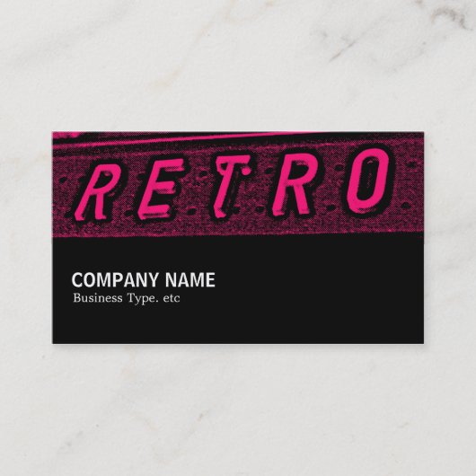 中途半端094 -レトロはダークルーム 名刺 (正面)