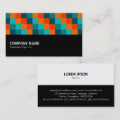 中途半端 – カラー正方形01 名刺 (正面/裏面)