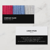 中途半端 – ダーニングスレッド 名刺 (正面/裏面)