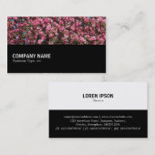 中途半端 – ピンクさくらんぼブロッサム 名刺 (正面/裏面)