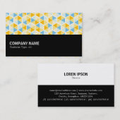 中途半端 – 六角形パターン03 名刺 (正面/裏面)