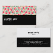 中途半端 – 六角形パターン04 名刺 (正面/裏面)