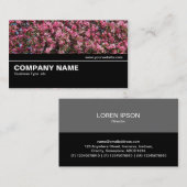 中途半端V2 – ピンクさくらんぼ花 名刺 (正面/裏面)