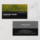 中途半端V2 028 – 黄色いデイジーのベッド 名刺 (正面/裏面)