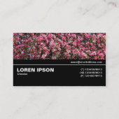 中途半端V3 – ピンクさくらんぼ花 名刺 (裏面)