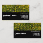 中途半端V3 037 – 黄色いデイジーのベッド 名刺 (正面/裏面)