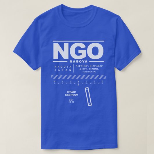 中部国際空港国際的NGO Tシャツ (デザイン正面)