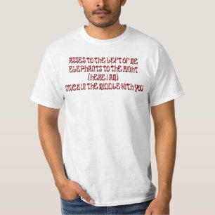中間で付けられる Tシャツ