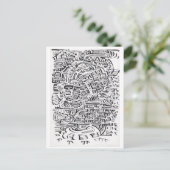 中間のインクスケッチ ポストカード (スタンド正面)