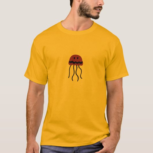 中間のクラゲのTシャツ Tシャツ (正面)