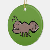 中間のシロアリ セラミックオーナメント (左)