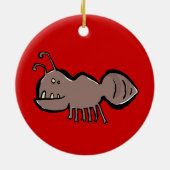 中間のシロアリ セラミックオーナメント (裏面)