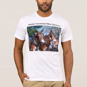 中間のテネシー州のラバ毛皮商人 Tシャツ