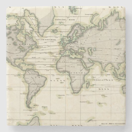 中間のバロメーター ストーンコースター (正面)