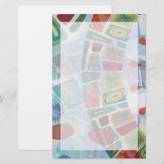 中間のパネルIII 便箋 (正面/裏面)