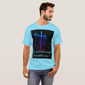 中間の人を除去できません Tシャツ (正面フル)