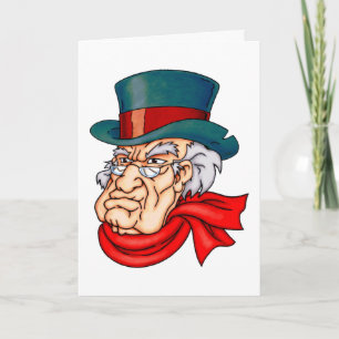 中間の古いScrooge シーズンカード